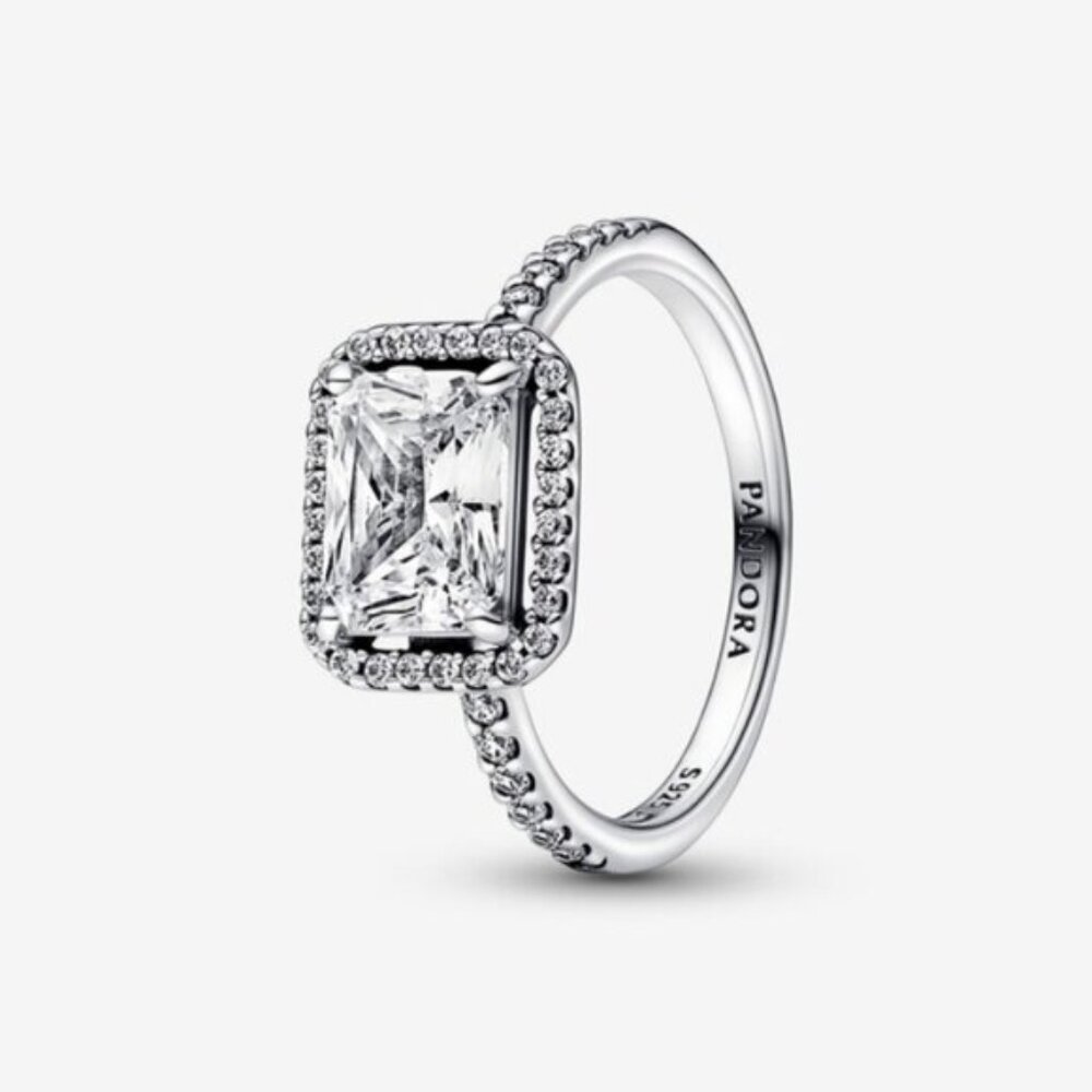 Pandora Silver Sparkling Ring - image 1